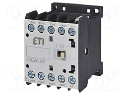 Contactor: auxiliary; Auxiliary contacts: NO x1 + NC x3; 24VAC