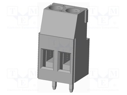 Connector: PCB terminal block; terminal; Plating: tinned; on PCBs