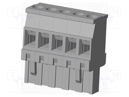 Connector: pluggable terminal block; plug; female; angled 90°