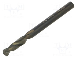Drill bit; for metal; L: 62mm; high speed steel; short; Ø: 4.9mm