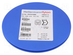 Markers for cables and wires; Label symbol: I; 1÷3mm; PVC; yellow