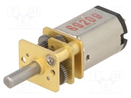 Motor: DC; with gearbox; HPCB; 6VDC; 1.5A; Shaft: D spring