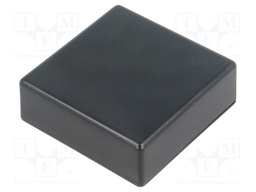 Enclosure: multipurpose; X: 44mm; Y: 44mm; Z: 15mm; ABS; black