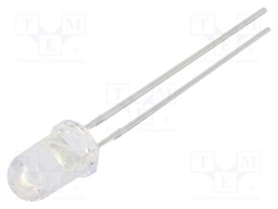 LED; 5mm; blue (ice blue); 18000÷20000mcd; 5÷6lm; 15°; 20mA