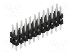 Connector: pin strips; pin header; male; PIN: 22; 2mm; THT; 2x11