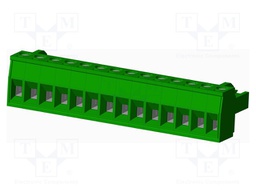 Connector: pluggable terminal block; plug; female; straight; 12A
