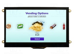 Display: TFT; 800x480; Illumin: LED; Window dimensions: 155x86.9mm