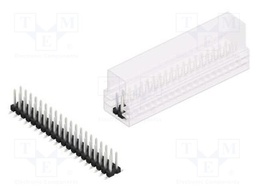Connector: pin strips; pin header; male; PIN: 40; 2.54mm; SMT; 2x20