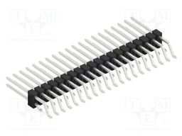 Connector: pin strips; pin header; male; PIN: 40; 2.54mm; SMT; 2x20