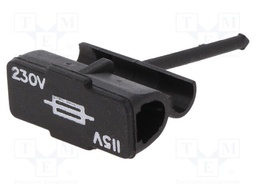 Fuse drawer; IEC 60320; 1x fuse; fuse: 5x20mm,not included