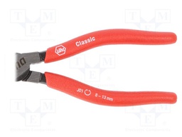 Pliers; internal circlip; Ring: internal; Pliers len: 139mm