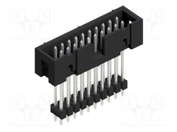 Connector: pin strips; pin header; male; PIN: 20; 2.54mm; THT; 2x10