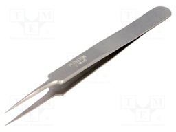 Tweezers; 110mm; for precision works; Blade tip shape: sharp