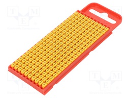 Markers for cables and wires; Label symbol: J; 2÷2.8mm; yellow