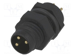 Connector: M8; male; PIN: 3; for panel mounting; socket; 3A; 60V