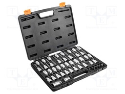 Wrench-set; Torx®; S2,Chrom-vanadium steel; 49pcs.
