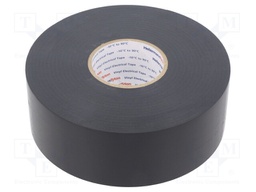 Tape: electrical insulating; W: 38mm; L: 33m; Thk: 0.25mm; black