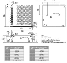 Power supply: switched-mode; 53.6W; 85÷264VAC; Usup: 120÷373VDC