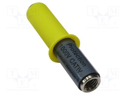 Adapter; black; 2A; 91mm; banana 4mm socket,M10 female socket