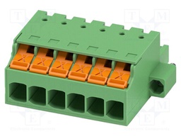 PCB connector, nominal cross section: 2.5 mm2, color: green,