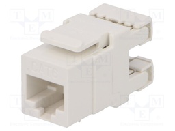 Socket; RJ45; PIN: 8; Cat: 6; unshielded,Keystone; Layout: 8p8c; IDC