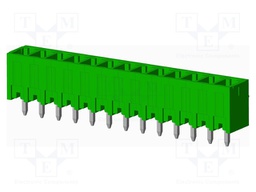 Connector: pluggable terminal block; socket; male; straight; THT