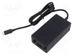 Power supply: switching; 5VDC,; Iout max: 5A; Out: USB C plug; 100W