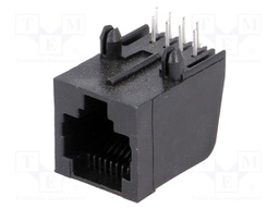 Socket; RJ45; PIN: 8; Layout: 8p8c; THT; on PCBs