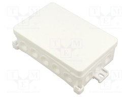 Enclosure: junction box; X: 90mm; Y: 40mm; Z: 135mm; IP54; white
