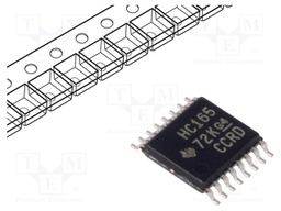IC: digital; 8bit,asynchronous,serial output,parallel in; SMD