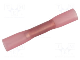 Butt splice; in heat-shrinkable insulation; brass; 0.75÷1.25mm2