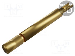 Test probe socket; Min.pitch: 4.75mm; AgNi; gold-plated; head SR