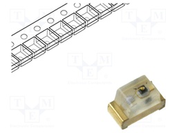 LED; SMD; 0603; red; 36÷100mcd; 1.6x0.8x1.1mm; 120°; 1.85÷2.5V; 20mA