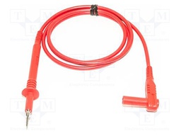 Test lead; 20A; probe tip,angular banana plug 4mm; Urated: 1kV