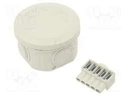 Enclosure: junction box; Ø: 80mm; Z: 51mm; polypropylene; IP65