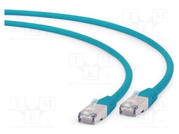 Patch cord; RJ45 plug,both sides; S/FTP; 6a; stranded; Cu; LSZH