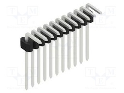 Connector: pin strips; pin header; male; PIN: 11; 1.27mm; THT; 1x11