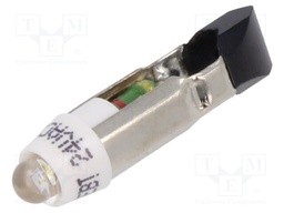 LED; white; Cap: T5,5K; 24V