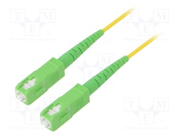 Fiber patch cord; OS2; SC/APC,both sides; 15m; LSZH; yellow
