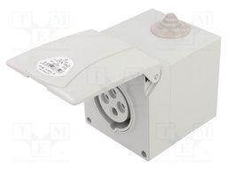 Connector: AC supply 3-phase; socket; female; 16A; 400VAC; IP44