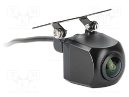 Rear view camera; 145°; black; 12VDC; 28.3x23.4x23.4mm; universal