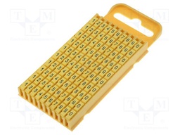 Markers for cables and wires; 4.3÷5.3mm; polyamide; yellow