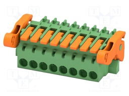 PCB connector, nominal cross section: 1.5 mm2, color: green,