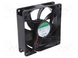 Fan: DC; axial; 12VDC; 92x92x25mm; 76.45m3/h; 32dBA; slide bearing