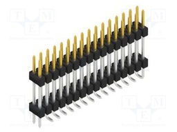 Connector: pin strips; pin header; male; PIN: 32; 2.54mm; SMT; 2x16