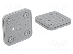 Suction-plate for vacuum block; 120x120x16.5mm