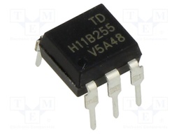 Optocoupler; THT; Ch: 1; OUT: Darlington; 5kV; DIP6; Colour: black