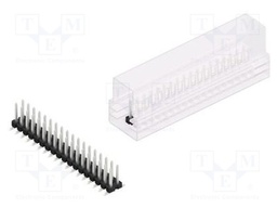 Connector: pin strips; pin header; male; PIN: 36; 2.54mm; SMT; 2x18