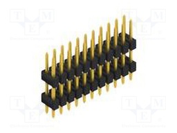 Connector: pin strips; pin header; male; PIN: 22; 2.54mm; THT; 2x11