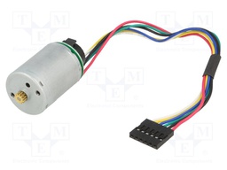 Motor: DC; with encoder; LP; 6VDC; 2.4A; Shaft: knurled; 6200rpm